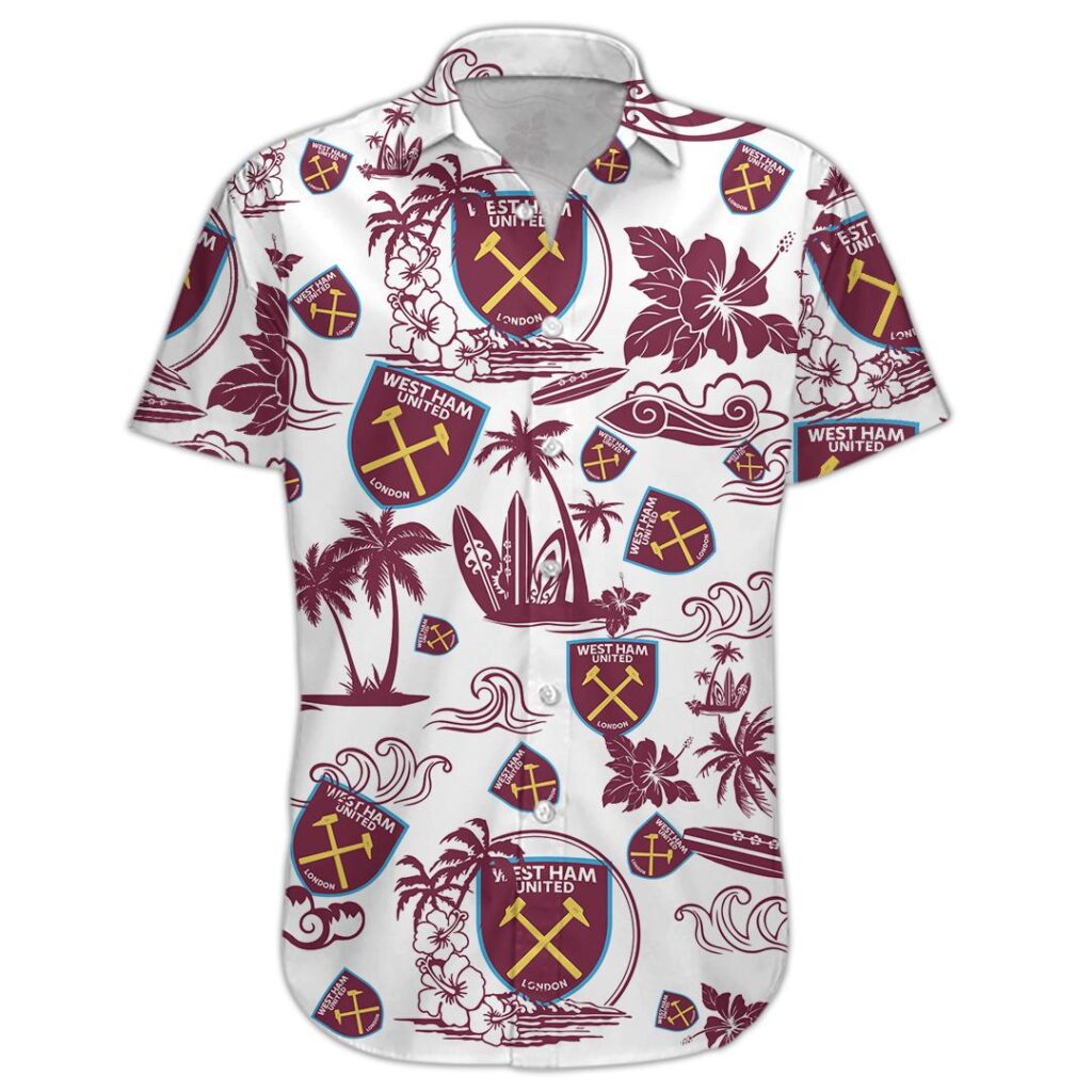 13WestHam073 | Hawaiian Shirt and Shorts