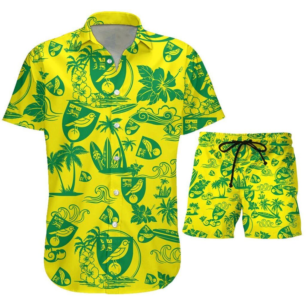 23NorwichCity070 | Hawaiian Shirt and Shorts