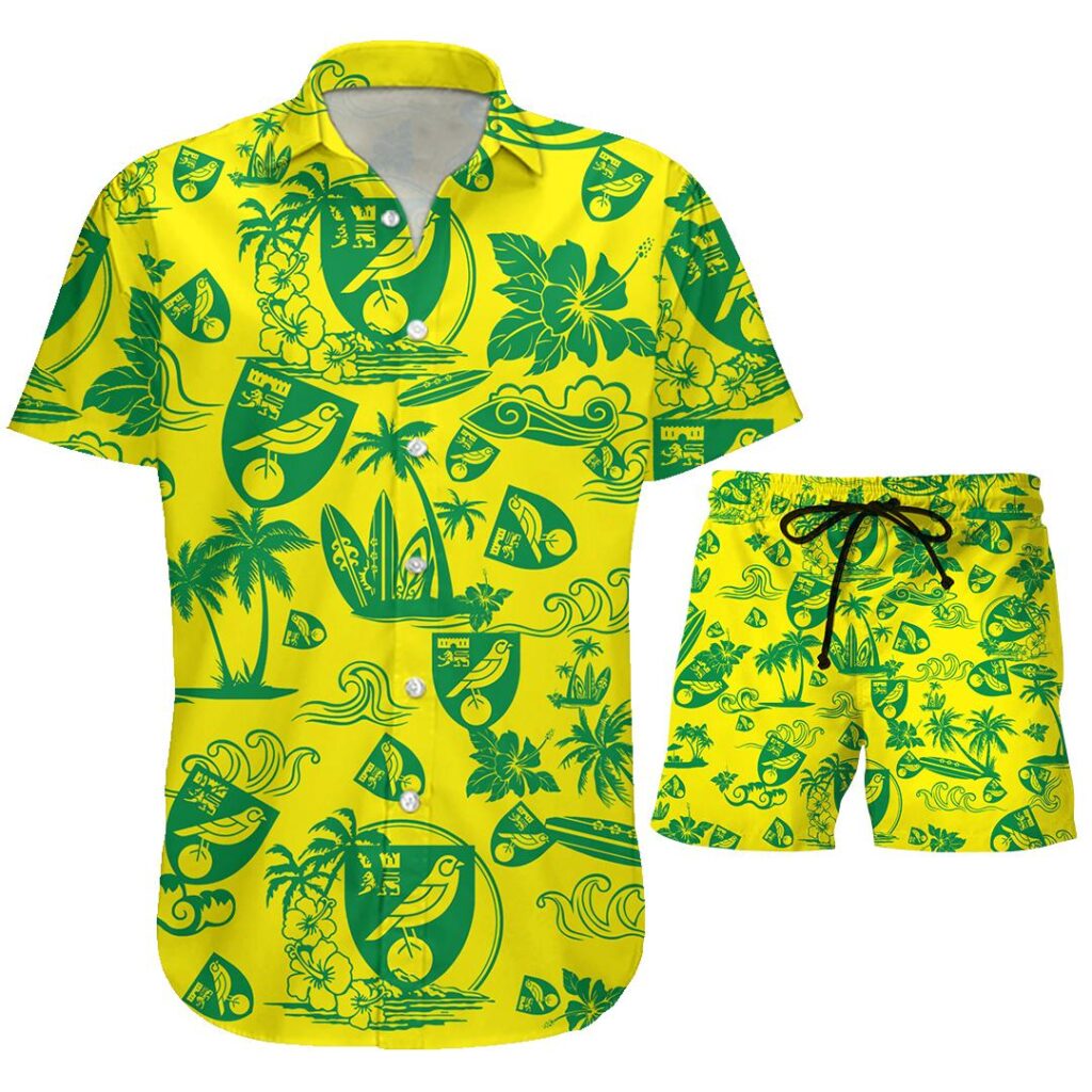 23NorwichCity073 | Hawaiian Shirt and Shorts