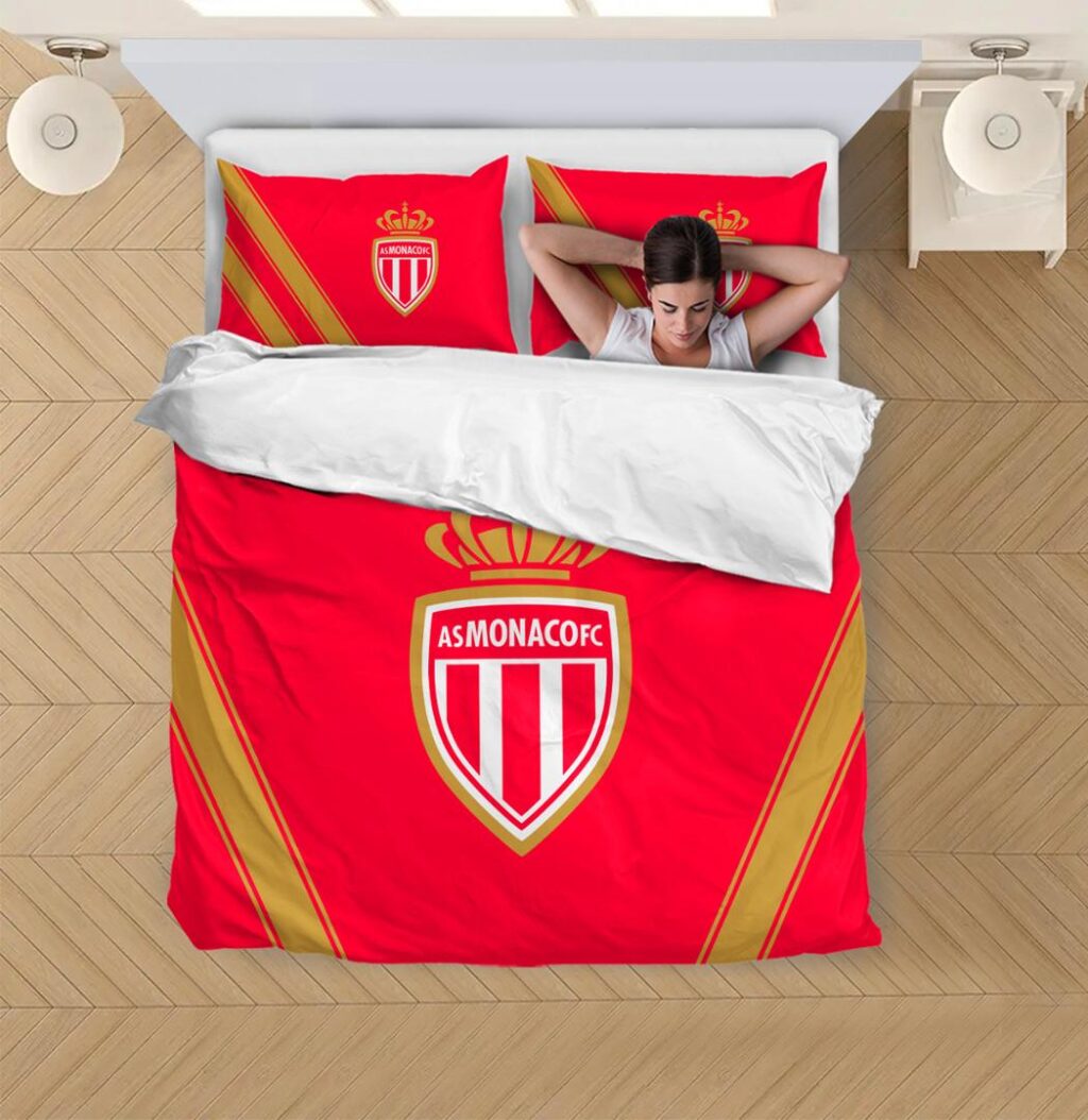 LFP AS Monaco FC Bedding Duvet Cover | Quilt + 1|2 Pillow Cases