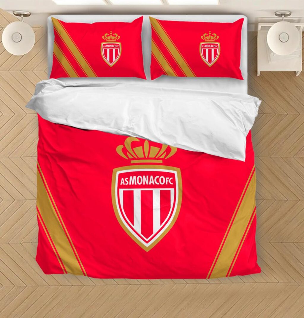 LFP AS Monaco FC Bedding Duvet Cover | Quilt + 1|2 Pillow Cases