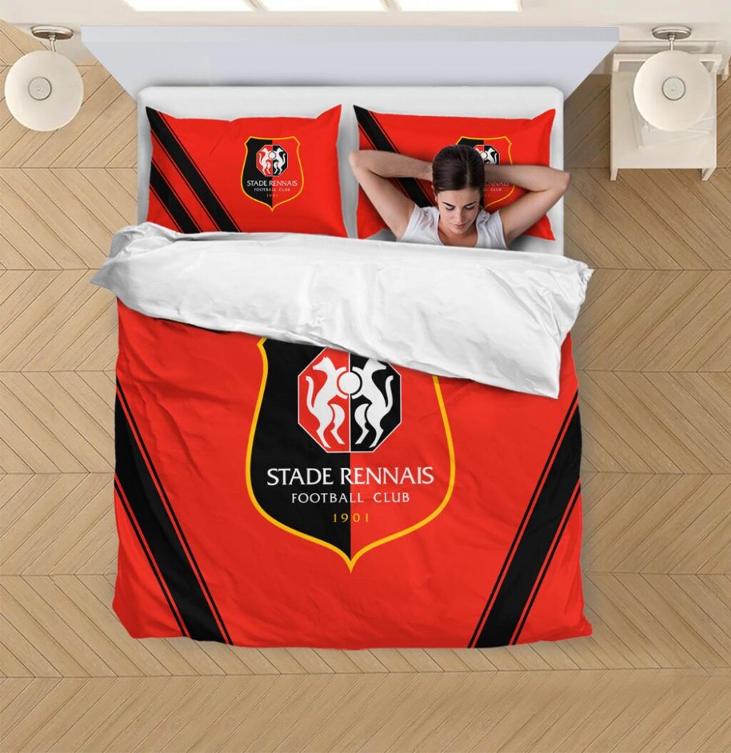 LFP Stade Rennais FC Bedding Duvet Cover | Quilt + 1|2 Pillow Cases