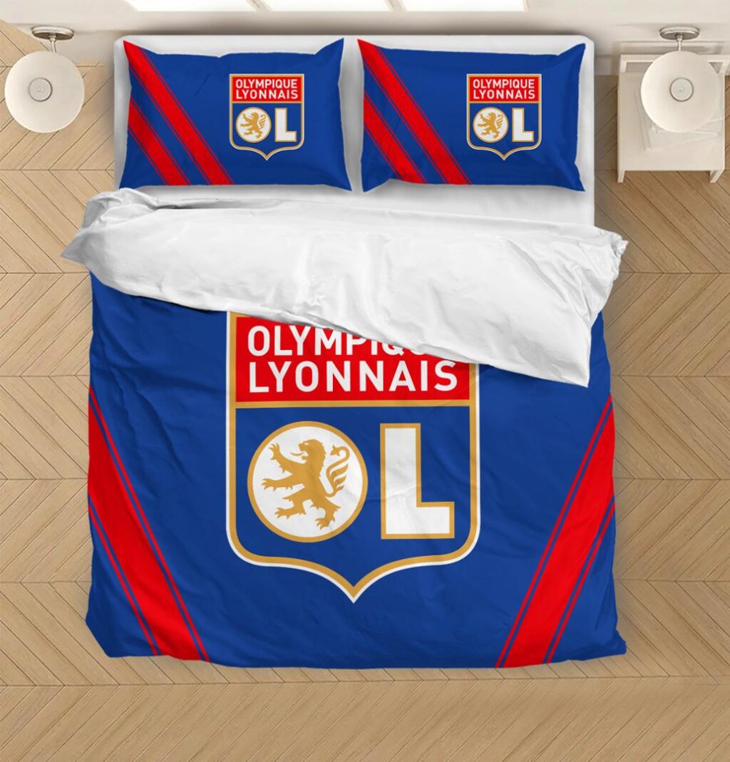 LFP Olympique Lyonnais Bedding Duvet Cover | Quilt + 1|2 Pillow Cases