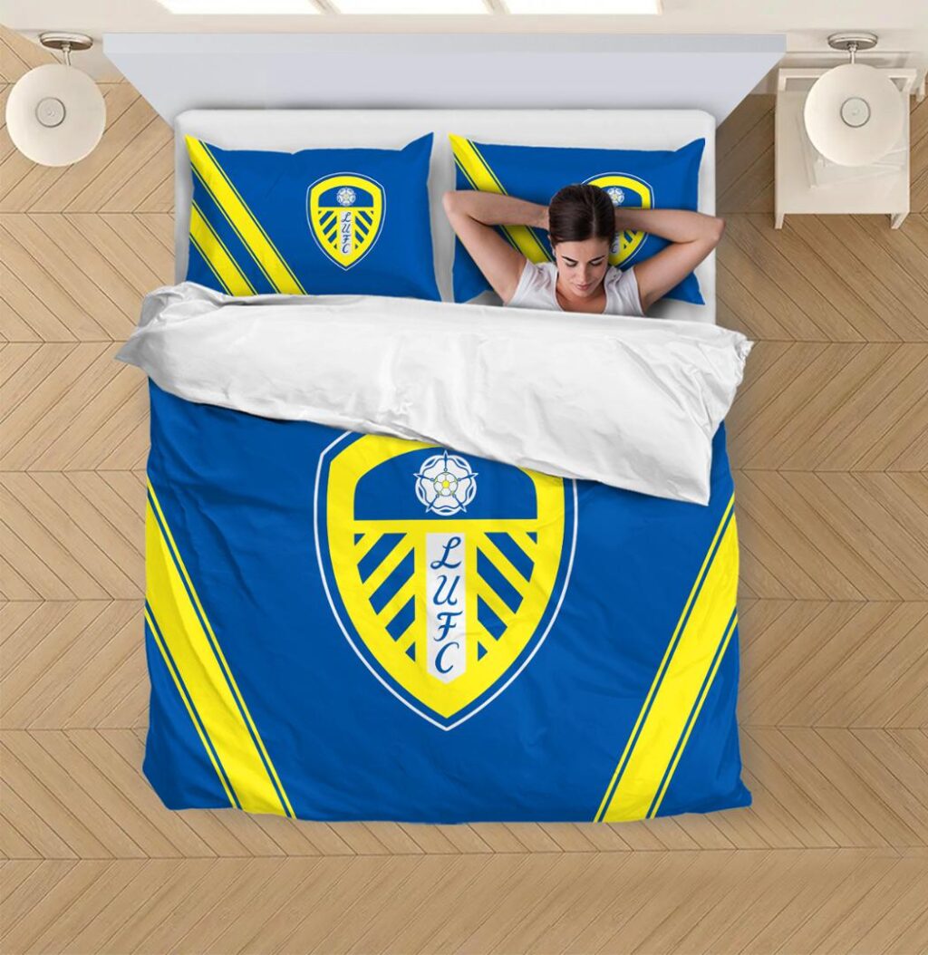 EPL Leeds United Bedding Duvet Cover + 1/2 Pillow Cases