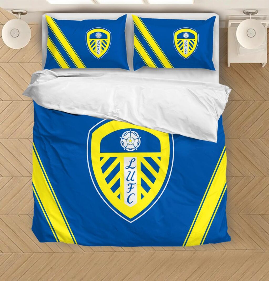 EPL Leeds United Bedding Duvet Cover + 1/2 Pillow Cases