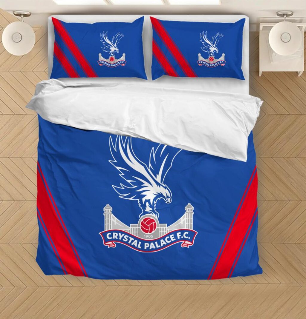 EPL Crystal Palace FC Bedding Duvet Cover + 1/2 Pillow Cases