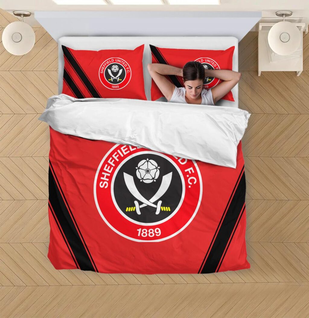 EPL Sheffield United FC Bedding Duvet Cover + 1/2 Pillow Cases