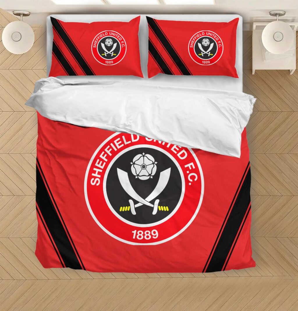 EPL Sheffield United FC Bedding Duvet Cover + 1/2 Pillow Cases