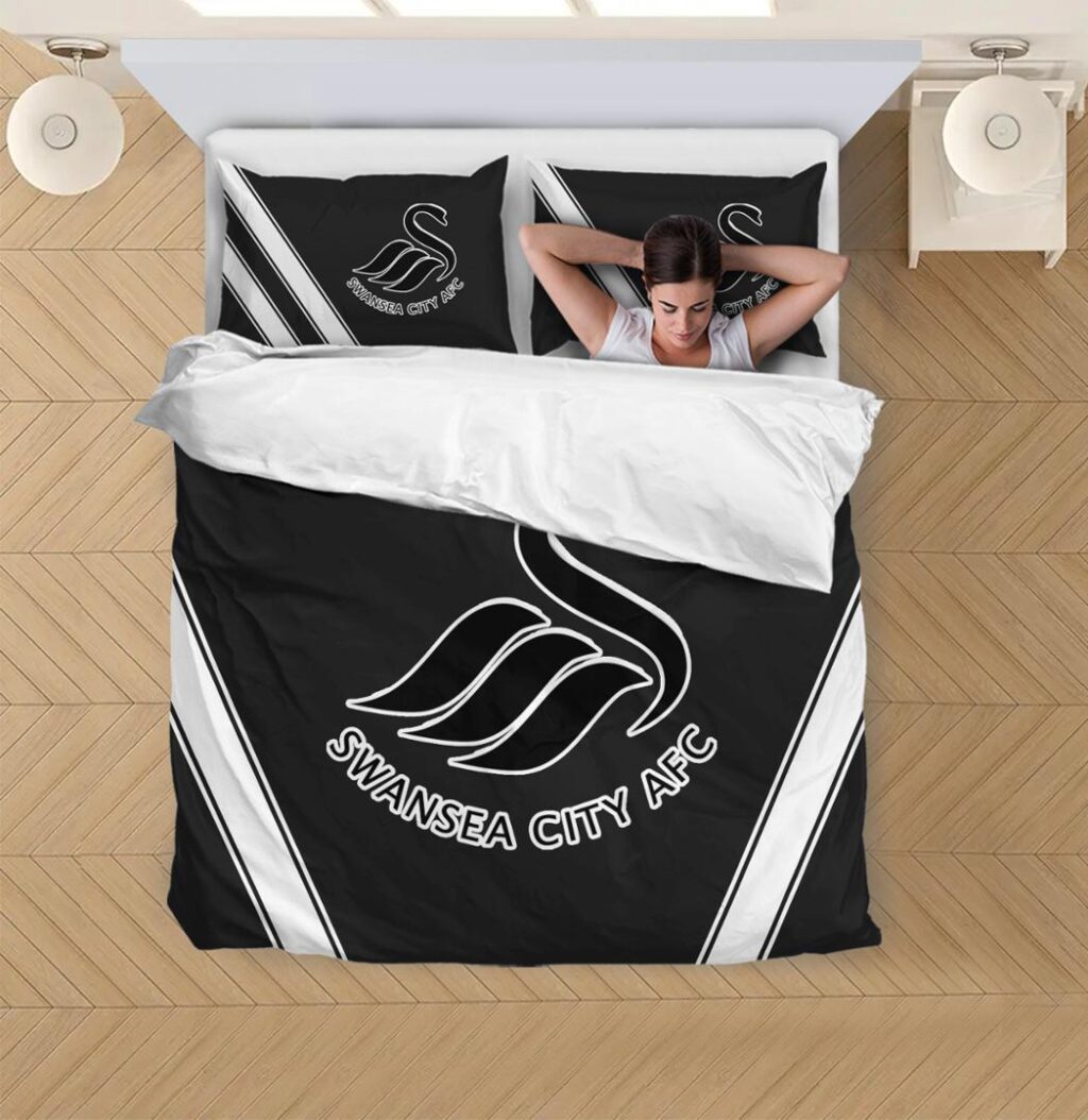 EPL Swansea City Bedding Duvet Cover + 1/2 Pillow Cases