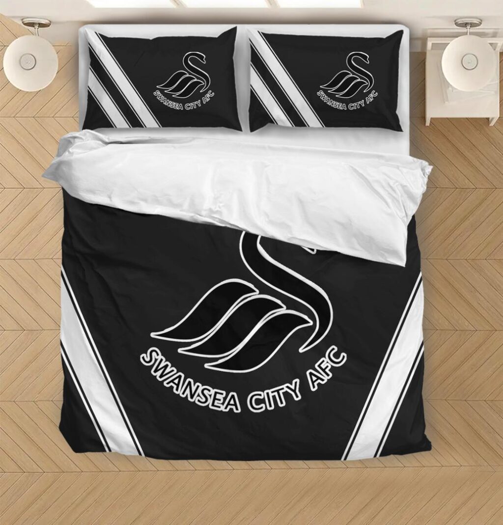 EPL Swansea City Bedding Duvet Cover + 1/2 Pillow Cases