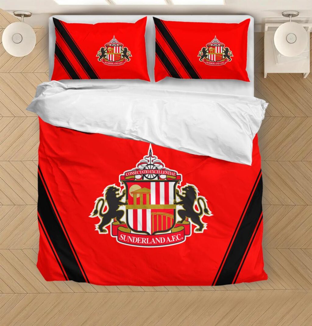 EPL Sunderland AFC Bedding Duvet Cover + 1/2 Pillow Cases