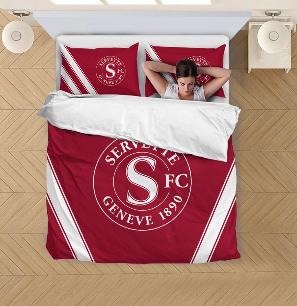 SFL Servette FC Bedding Duvet Cover + 1/2 Pillow Cases