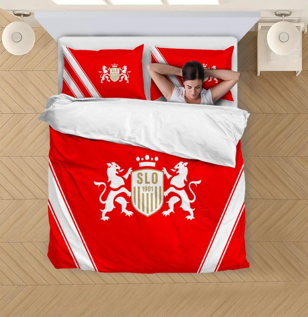 SFL FC Stade Lausanne Ouchy Bedding Duvet Cover + 1/2 Pillow Cases